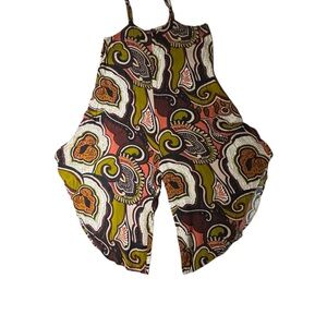 MSK multi-coloured rayon romper